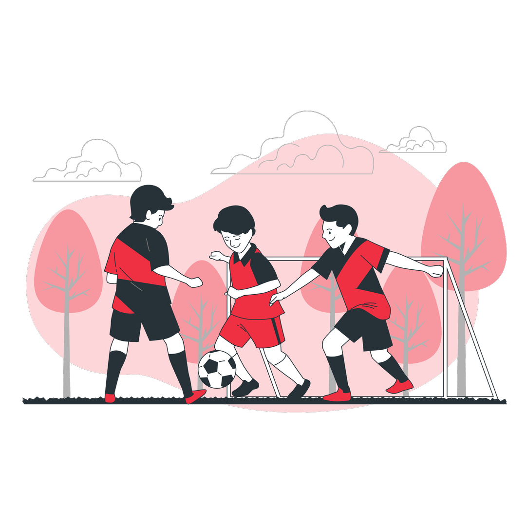 Soccer community illustration